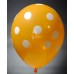 Orange - White Polkadots Printed Balloons